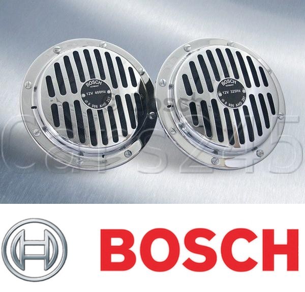 BOSCH Universal Low High Tone Silver Air Horn SET 325 400 Hz 110 dB(A