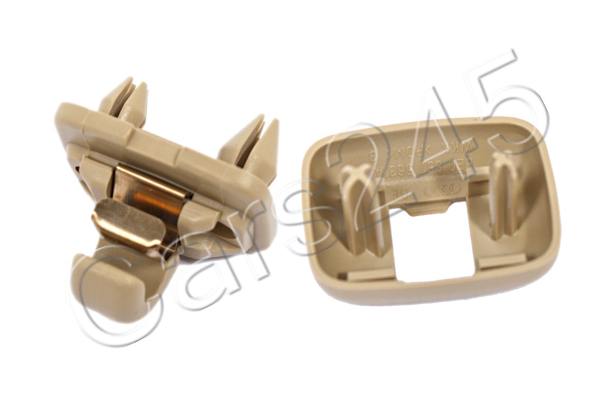 Genuine AUDI A4 A3 A5 TT Beige Interior Sun Visor Hook Clip + Retainer Cover SET eBay