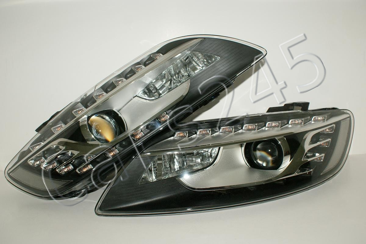 AUDI Q7 2009 BiXenon HeadLights DRL LED Front Lamps PAIR LH + RH eBay