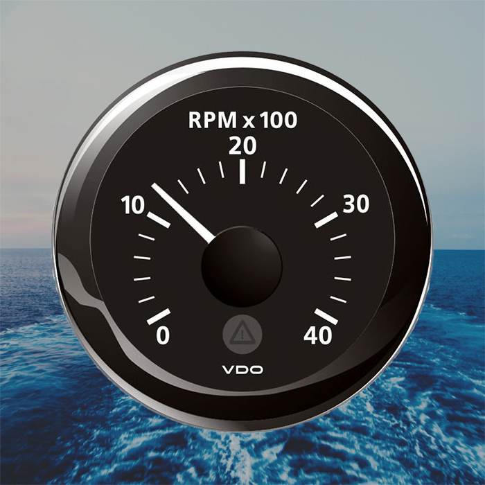 VDO Viewline Tachometer Marine Boat Gauge 4000 RPM 52mm 2" Black