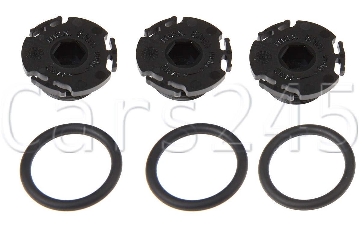 Genuine BMW E84 E89 F07N F10 F11 Engine Oil Drain Plugs 3 pcs OEM