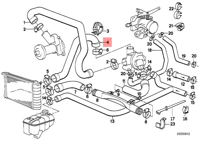 222☆☆ Genuine BMW - 17112229053 - E46 M3 Water Pipe Connecting