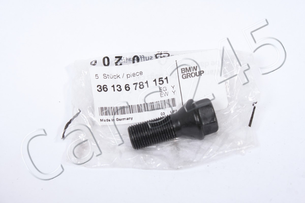 Genuine BMW 1pcs 14 X 1.25 mm Wheel Black Lug Bolt Nut 36136890324 | eBay