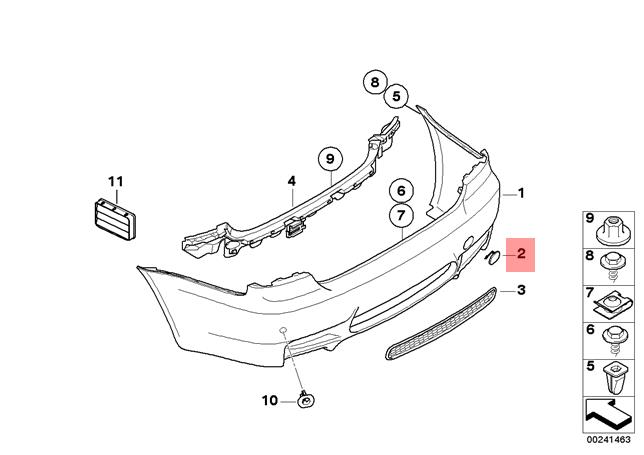 Genuine BMW Flap Towing Eye Primed M3 E92 E93 Cabrio Coupe ...