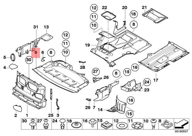 bmw under engine cover