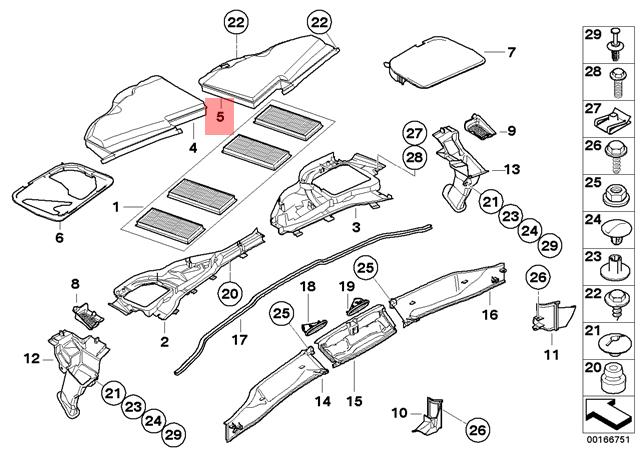 Parts Accessories Genuine Bmw E82e E90 E92 Cabin Air Filter