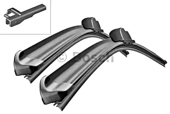 Bosch 26" Front Windshield Wiper Blade Set For Porsche Cayenne & VW Touareg - 2-Pack, Direct Fit