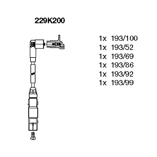 BREMI Zündleitungssatz 538/100 Für BMW E30 3er To Produktbild-Vorschau 3