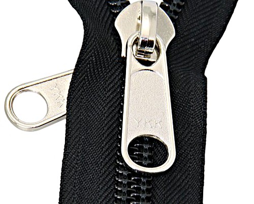 YKK Spiral Zipper 100cm black | eBay