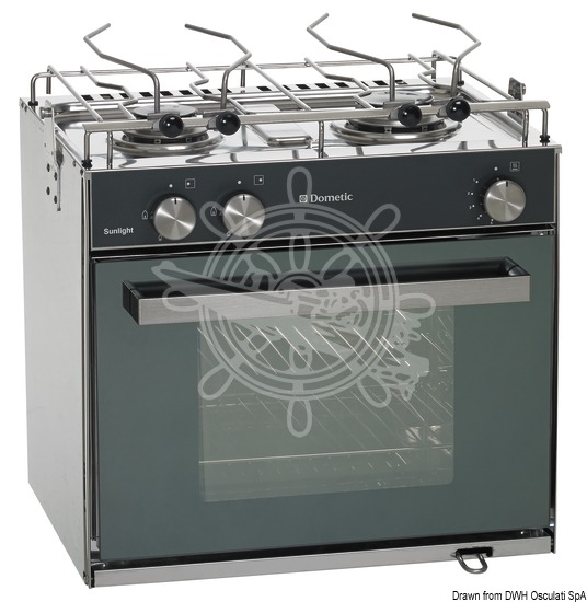 DOMETIC Gaskocher Sunlight 2 Flammen + Ofen