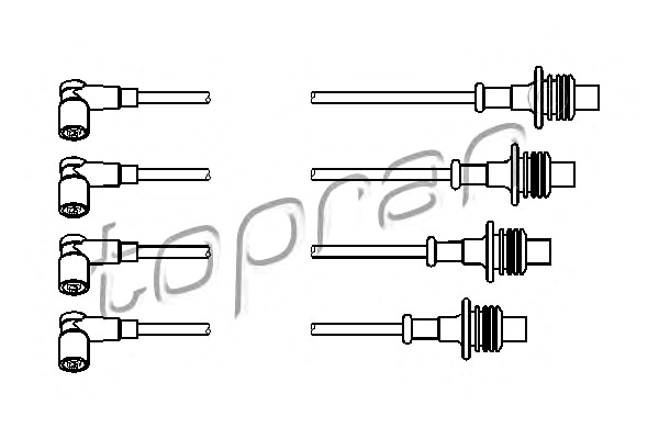 Ignition Cable Kit Fits CITROEN Xantia Xsara PEUGEOT 306 405