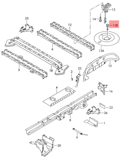 Genuine VW Locking Hooks NOS VW SEAT Sharan Syncro 4Motion