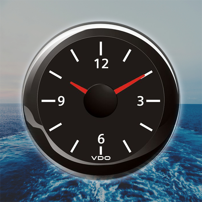 VDO Viewline Clock Gauge Marine Boat 52mm 2