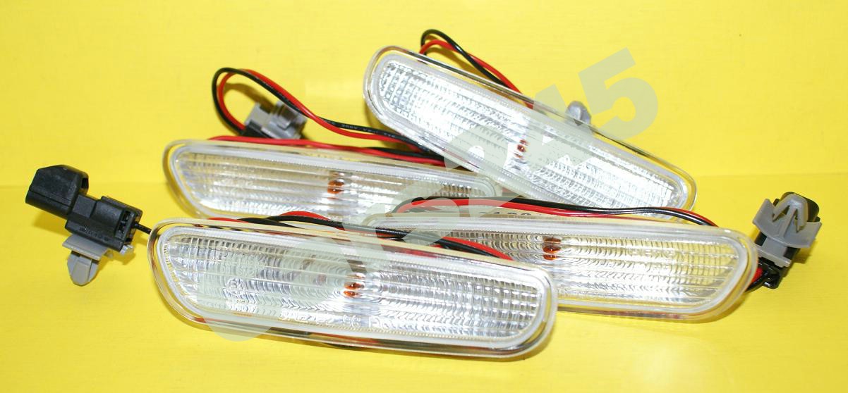VOLVO S40 V40 9800 Side Marker Turn Lights CLEAR SET eBay